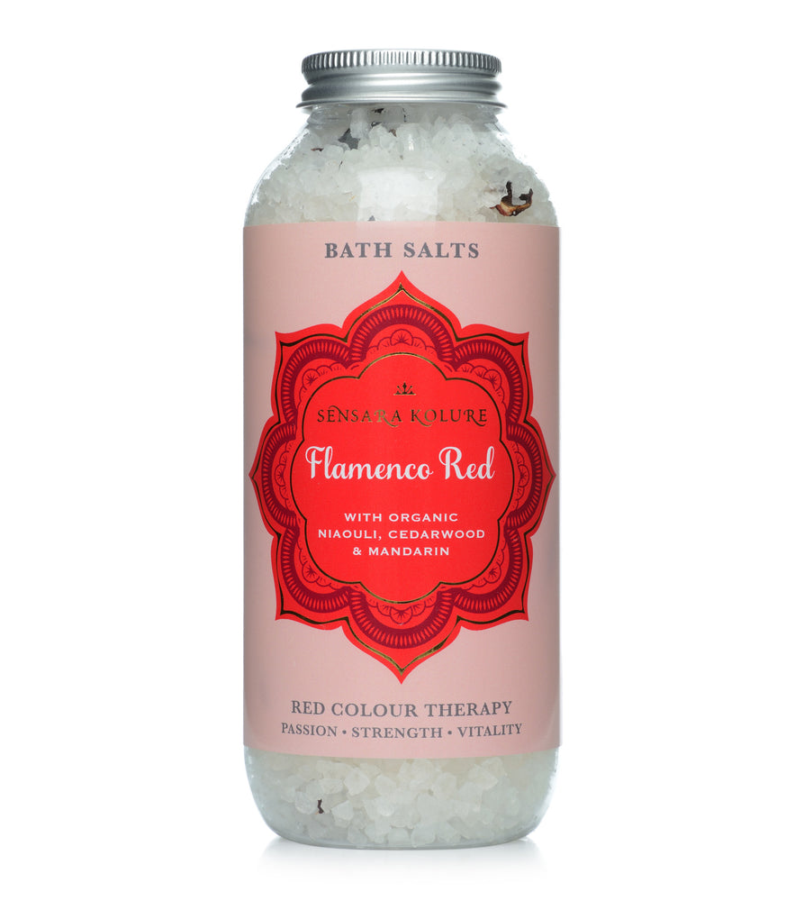 FLAMENCO RED BATH SALTS  Passion - Strength - Vitality